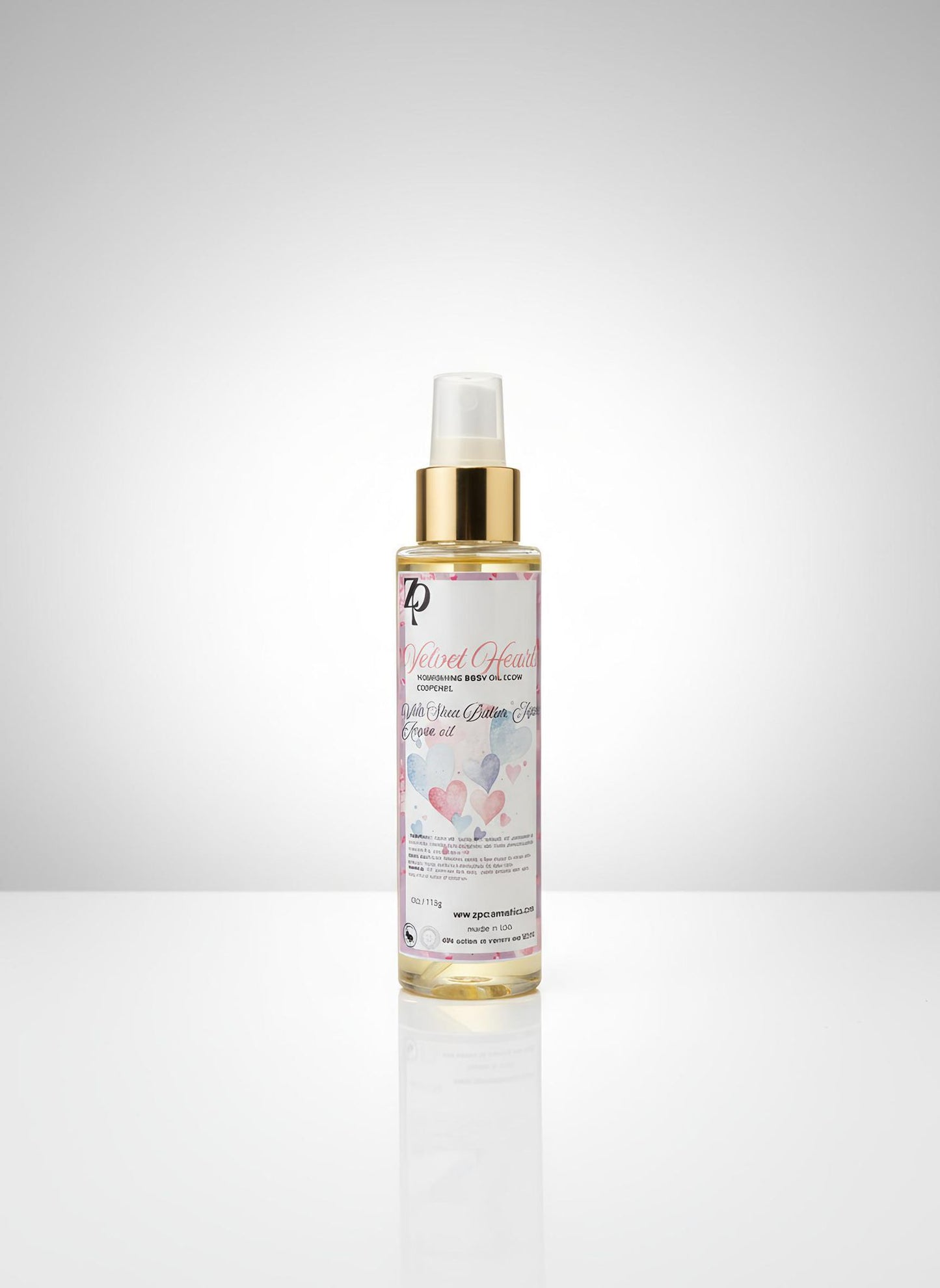 Body oil velvet hearts