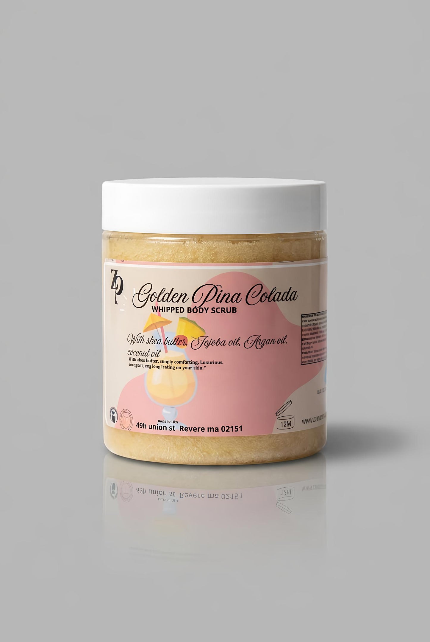Golden Piña Colada Whipped Body Scrub